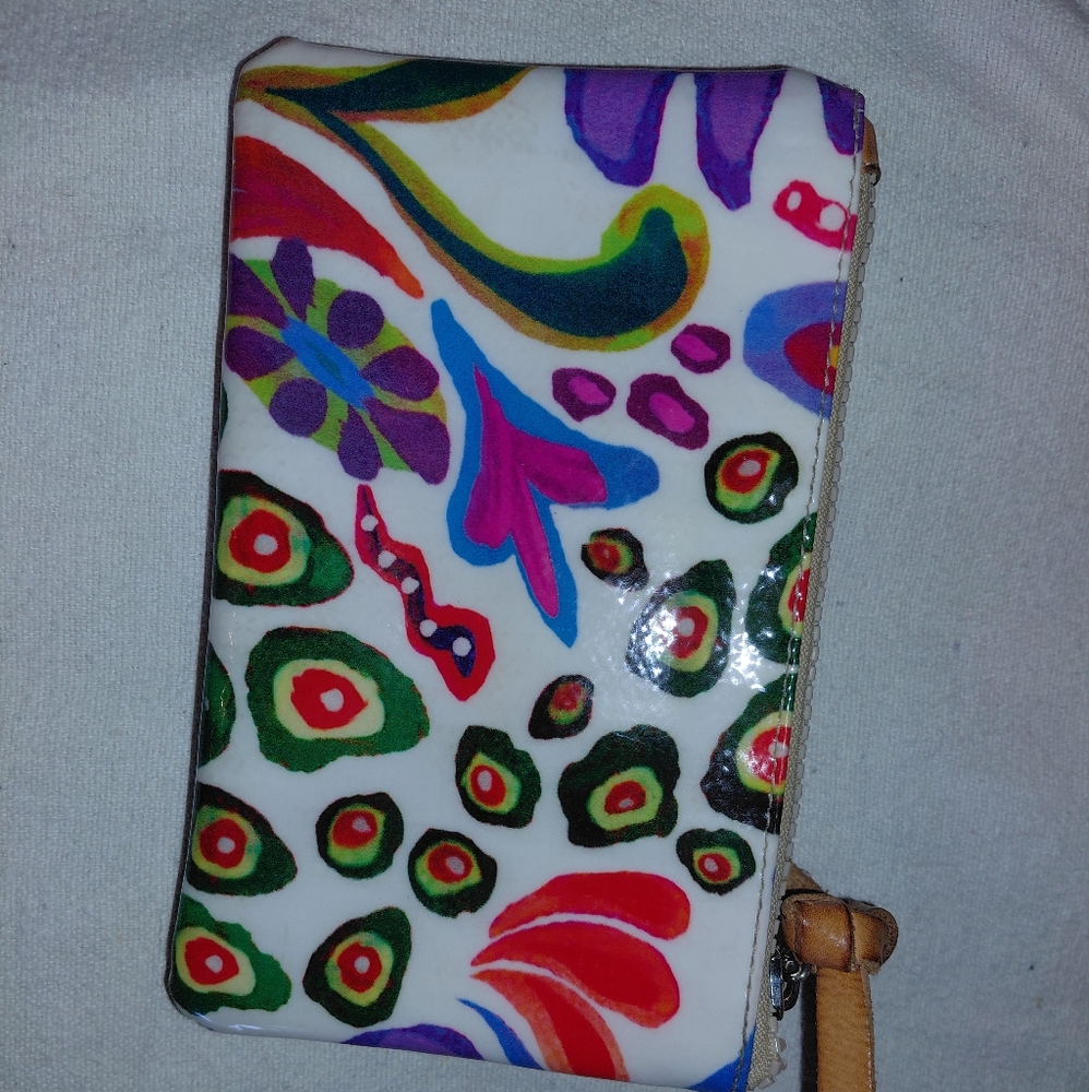CONSUELA slim Wallet White Paisley